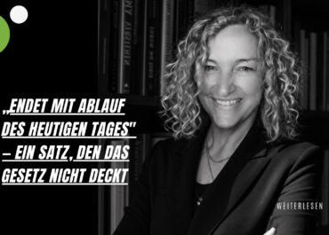 Endet mit Ablauf des heutigen Tages